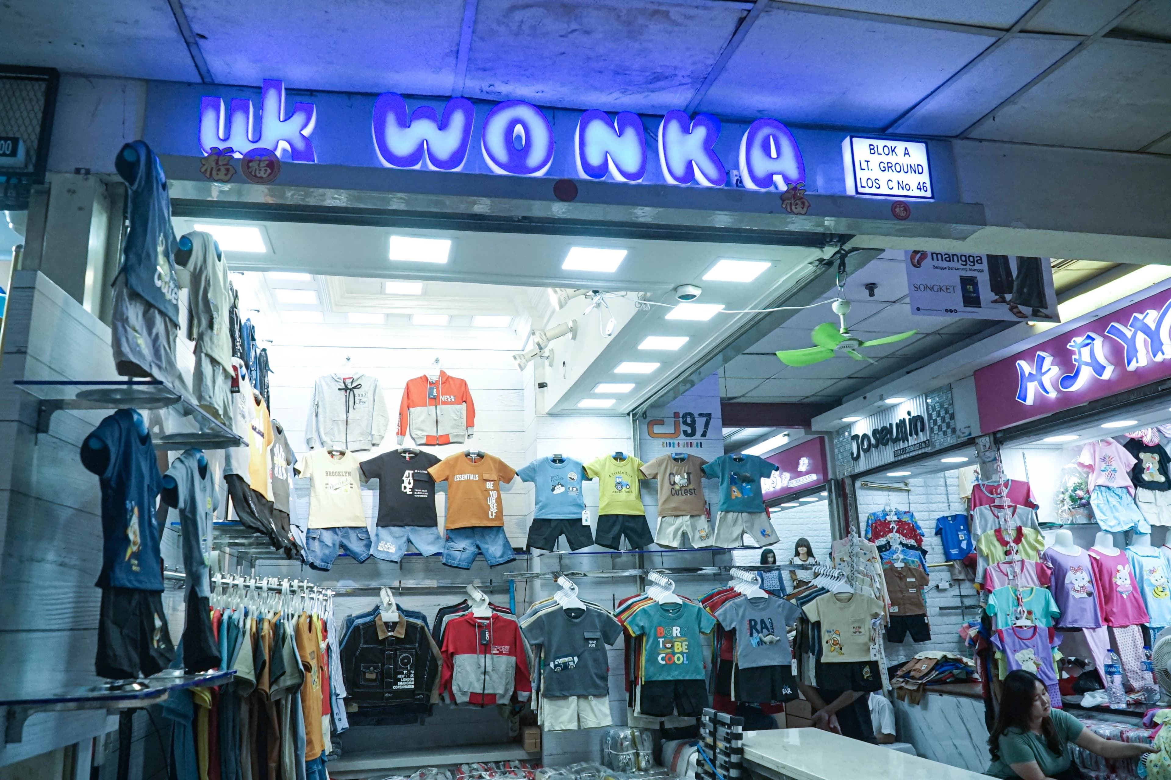 Pemilik WONKA Kids di showroom Tanah Abang